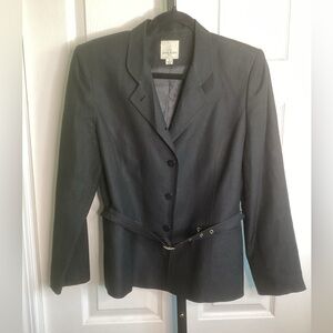 Anne Klein Belted Black Blazer, size 8